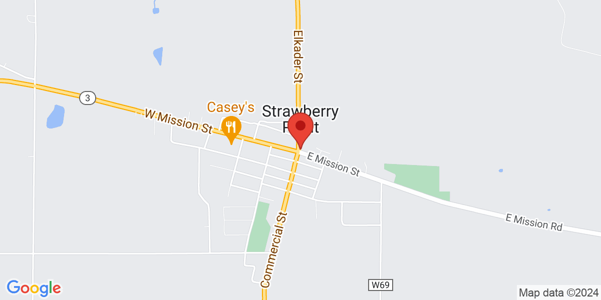 Map of Strawberry Point Public Library